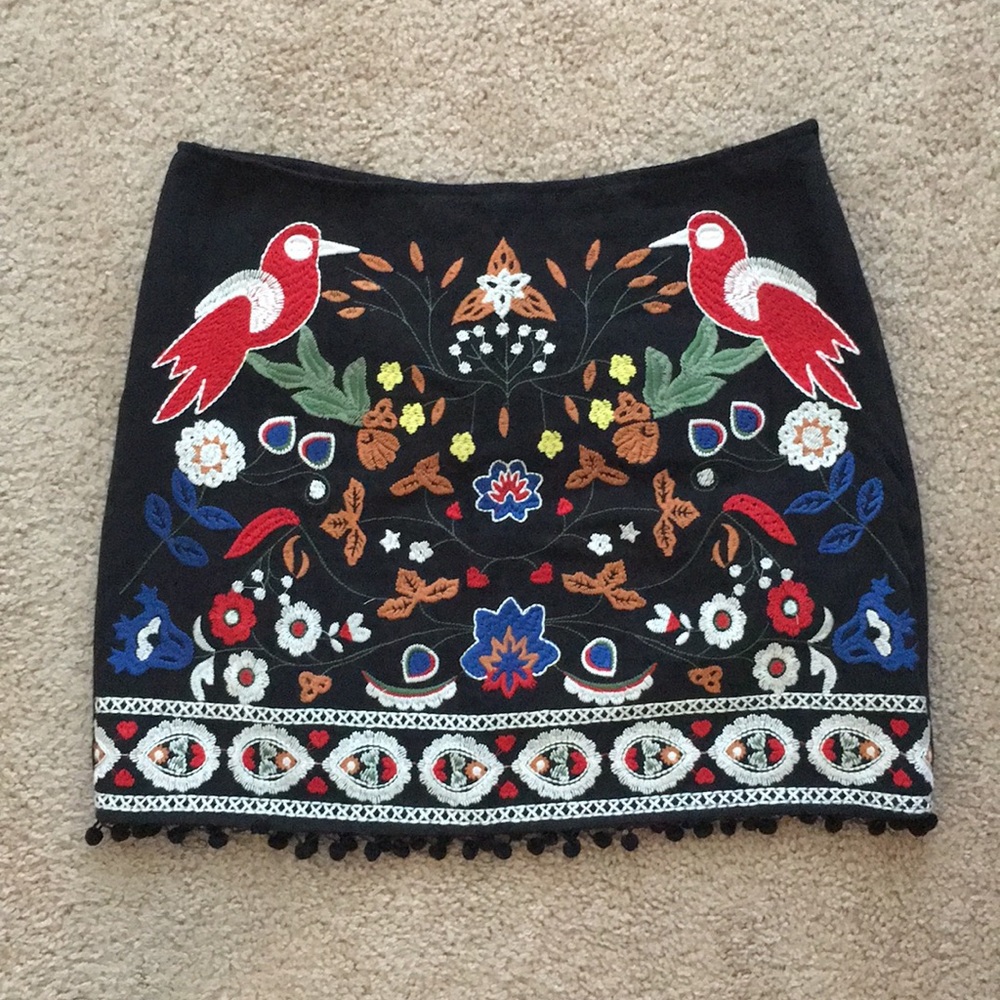 Altar’d State Embroidered Mini Skirt